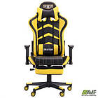 Крісло VR Racer Dexter Megatron чорний/жовтий, фото 7