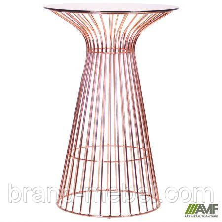 Стіл Maleo, rose gold, top glass