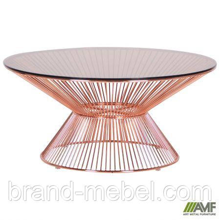 Стіл Owi, rose gold, top glass