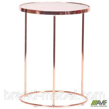 Стіл журнальний Kalibri, rose gold, top glass
