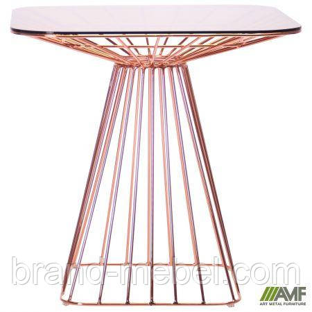 Стіл Tern, rose gold, top glass