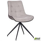 Стілець поворотний Aurora чорний / меланж сильвер, фото 6