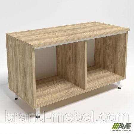 Шафа книжкова відкритий Delta DL-905 (864х420х516мм) Блеквуд Ячмінний / Опора білий беж, фото 1