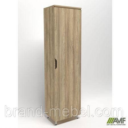 Гардероб Delta DL-906 (550х420х2078мм) Блеквуд Ячмінний / Опора білий беж, фото 1