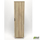 Гардероб Delta DL-906 (550х420х2078мм) Блеквуд Ячмінний / Опора білий беж, фото 2