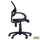 Крісло Байт/АМФ-5 сидіння Сітка чорна/спинка Сітка червона, фото 6