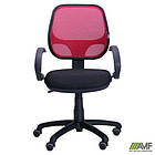 Крісло Байт/АМФ-5 сидіння Сітка чорна/спинка Сітка червона, фото 7