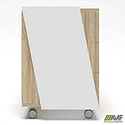 Тумба мобільна в обрамленні Delta DL-404 (412х400х585) Блеквуд Ячмінний / Білий базовий, фото 2