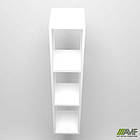 Полиця навісна Delta DL-613 (256х310х1152мм) Білий базовий, фото 3