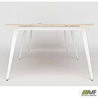 Робоча станція Delta DL-105 (3580х1200х750мм) Блеквуд Ячмінний / Каркас білий, фото 2