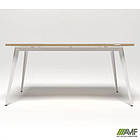 Стіл Delta DL-106 (1590х800х750мм) Блеквуд Ячмінний / Каркас білий, фото 2