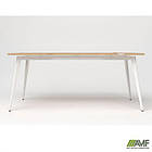 Стіл Delta DL-107 (1790х900х750мм) Блеквуд Ячмінний / Каркас білий, фото 2