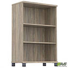 Шафа відкрита SIG-11 (800х420х1200мм) Опора чорний графіт/В'яз Ліберті Димчастий, фото 5