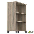 Шафа відкрита SIG-11 (800х420х1200мм) Опора чорний графіт/В'яз Ліберті Димчастий, фото 6