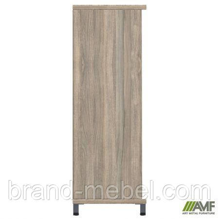 Шафа відкрита SIG-11 (800х420х1200мм) Опора чорний графіт/В'яз Ліберті Димчастий, фото 1