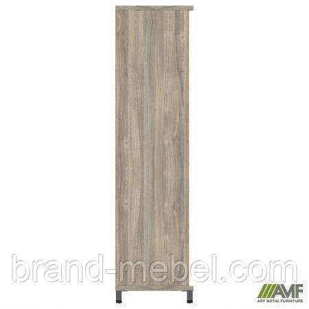 Шафа відкрита SIG-12 (800х420х1600мм) Опора чорний графіт/В'яз Ліберті Димчастий, фото 1