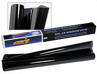 Тонувальна плівка SOLAR оригінал! 75*300 см 5% Super Dark Black. Плівка для тонування стекол чорна.