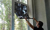 Пленка для тонировки любых стекол, черная 3 метра * 75 см \ 5% затемнение. Для авто, дома, балкона, витрины.