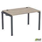 Елемент столу складового з кронштейнами одинар. SIG-340 (1000х800х750мм) Чорний графіт/В'яз Ліберті, фото 5