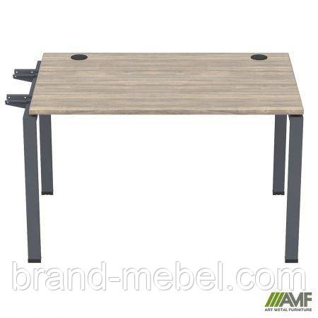 Елемент столу складового з кронштейнами одинар. SIG-340 (1000х800х750мм) Чорний графіт/В'яз Ліберті, фото 1