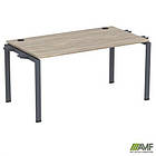Елемент столу складового з кронштейнами подвійними SIG-351 (1187х800х750мм) Чорний графіт/В'яз Ліберті, фото 5