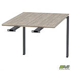 Елемент столу складового з подовженими перемичками SIG-373 (1387х800х750мм) Чорний граф/В'яз Ліберті, фото 2