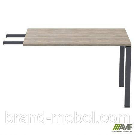Елемент столу складового з подовженими перемичками SIG-374 (1587х800х750мм) Чорний граф/В'яз Ліберті, фото 1