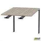 Елемент столу складового з подовженими перемичками SIG-374 (1587х800х750мм) Чорний граф/В'яз Ліберті, фото 2