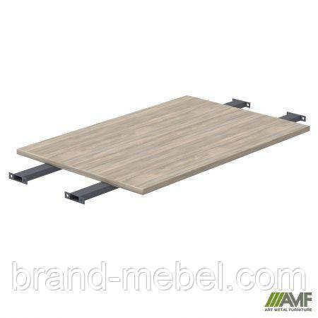 Стільниця столу складного з подовженими перемичками SIG-392 (1387х800х25мм) Чорний гр/В'яз Ліберті, фото 1