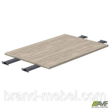 Стільниця столу складового з подовженими перемичками SIG-393 (1587х800х25мм) Чорний гр/В'яз Ліберті, фото 1