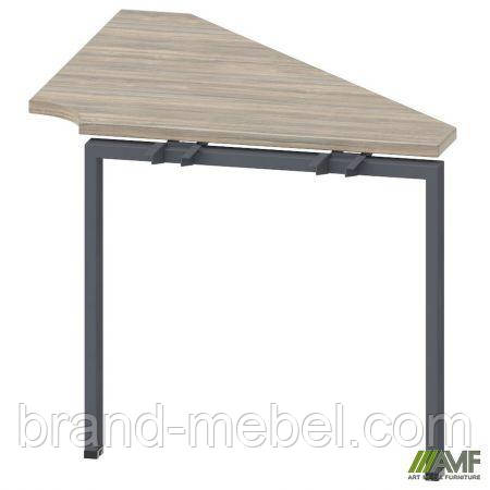 Стіл приставний з кронштейнами SIG-263 (950х950х750мм) Чорний графіт/В'яз Ліберті, фото 1