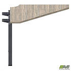 Стіл приставний з кронштейнами SIG-263 (950х950х750мм) Чорний графіт/В'яз Ліберті, фото 2