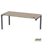 Стіл керівника SIG-221R (1800х800х750мм) Чорний графіт/В'яз Ліберті, фото 5