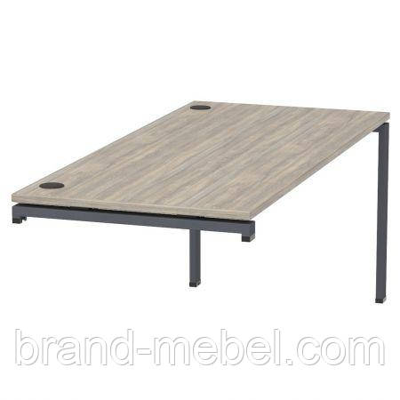 Стіл керівника SIG-224 (1800х800х750мм) Чорний графіт/В'яз Ліберті, фото 1