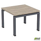 Стіл журнальний SIG-300 (600х600х450мм) Чорний графіт/В'яз Ліберті, фото 5