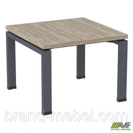 Стіл журнальний SIG-300 (600х600х450мм) Чорний графіт/В'яз Ліберті, фото 1