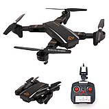 Квадрокоптер з камерою дрон складаний Радіокерований міні з пультом Phantom D5HW WiFi акумулятор, фото 2