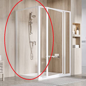 Нерухома стінка для дверей у нішу 80*185 см Ravak Supernova прозоре скло, фото 1