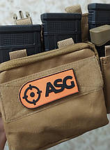 Нашивка PVC 3D - ASG - Orange, фото 5