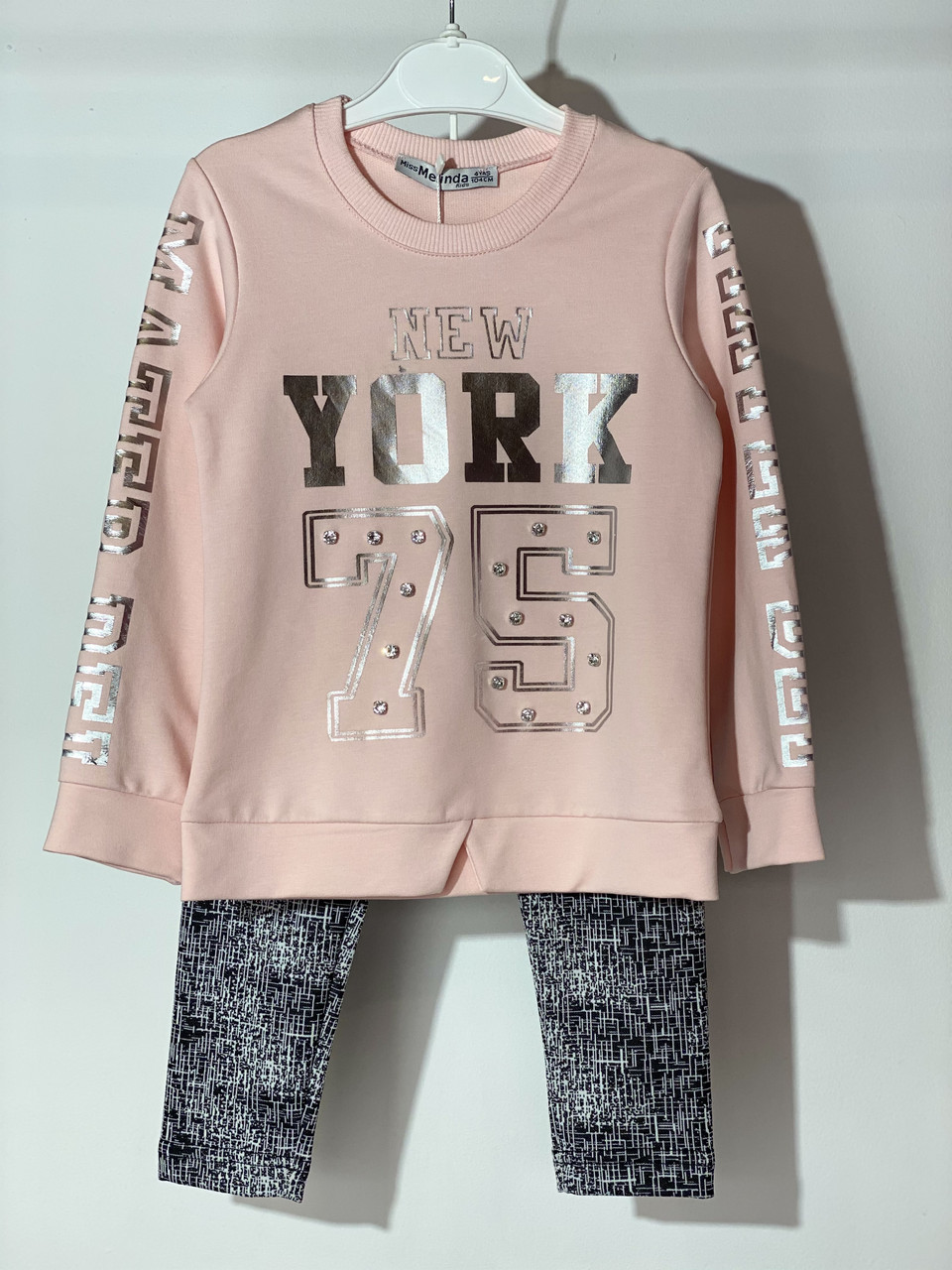 Костюм для дівчинки Miss Melinda 874 104 см Пудровий