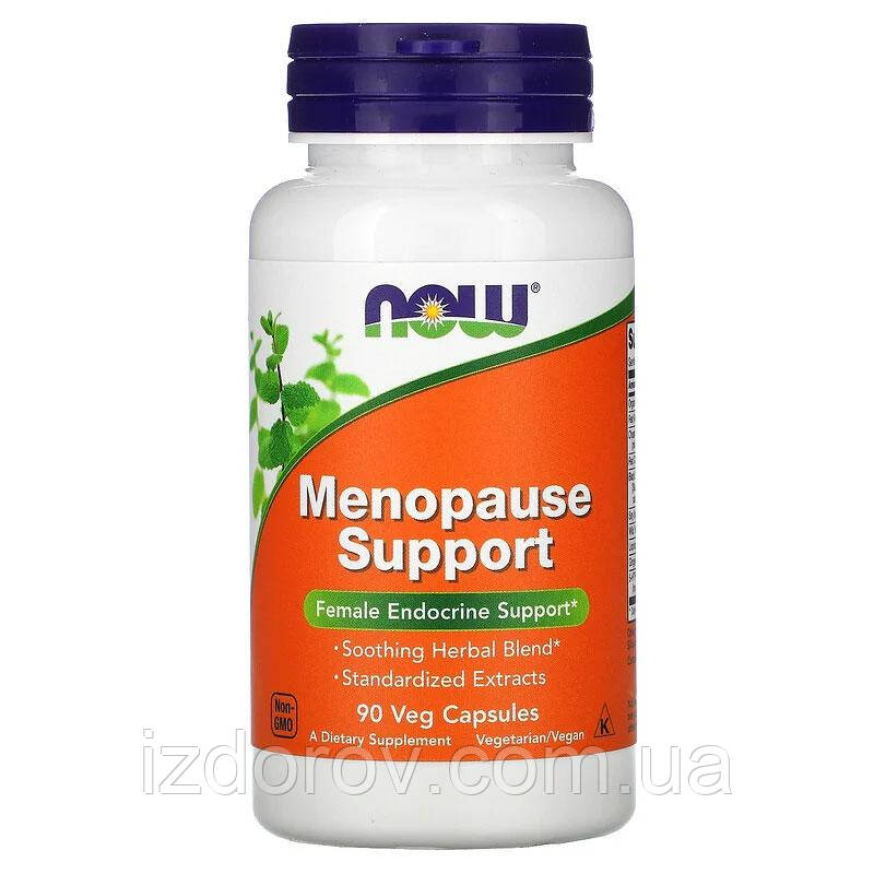 Жіноча підтримка при менопаузі Now Foods Menopause Support фітоестрогени трав'яний збір при клімаксі 90 капсул