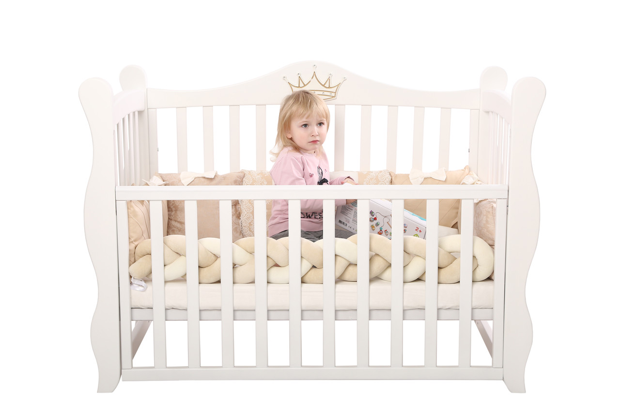 Дитяче ліжечко -диван Angelo Lux -10 білий