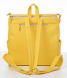 Жіночий жовтий шкільний рюкзак-сумка для дівчинки підлітка старшокласниці 8 - 11 клас, студентки, фото 8