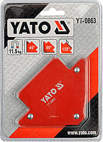 Уголок магнитный для сварочных работ, усилие 11,5 кг (82х120х13 мм) YATO