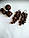Сережки грона з кавовими намистинами, фото 3