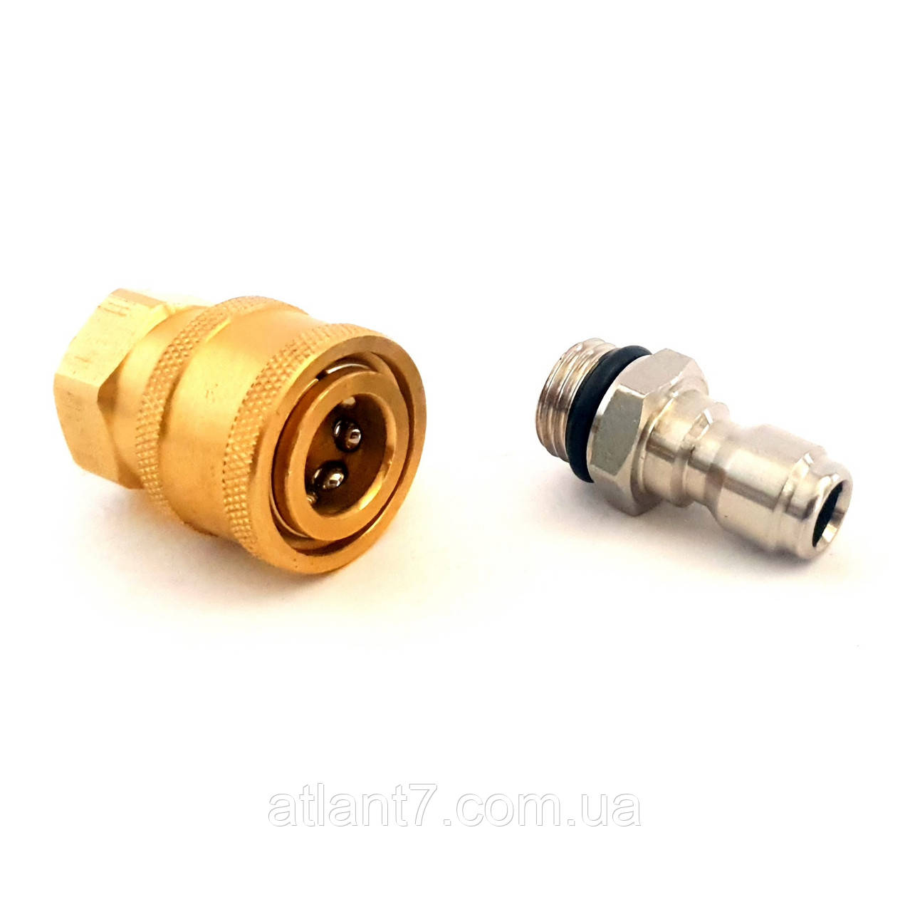 Швидкоз'єм для мийки високого тиску комплект тато, фото 1