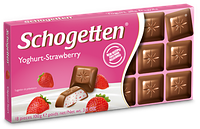 Шоколад "Schogetten Yoghurt-Strawberry" ( Шогеттен клубника с йогуртом) Германия, 100г