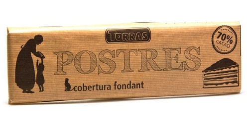 Шоколад чорний Torras Postres 70% какао 300 г Іспанія (15шт/1 ящик)