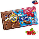 Шоколад Studentska Pecet з малиною, арахісом і шматочками мармеладу 180 г Чехія, фото 3