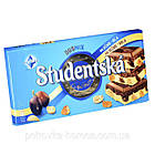 Шоколад біло-молочний Studentska Pecet c арахісом і родзинками 180 г Чехія, фото 2